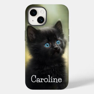 Cutest Black Kitten med blå Öga, Anpassade