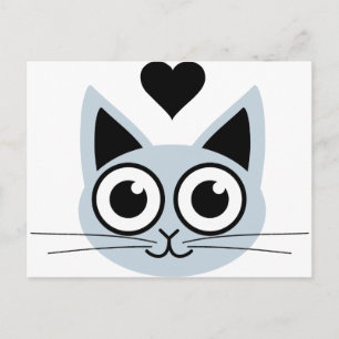 Cutest Blue Cat Vykort
