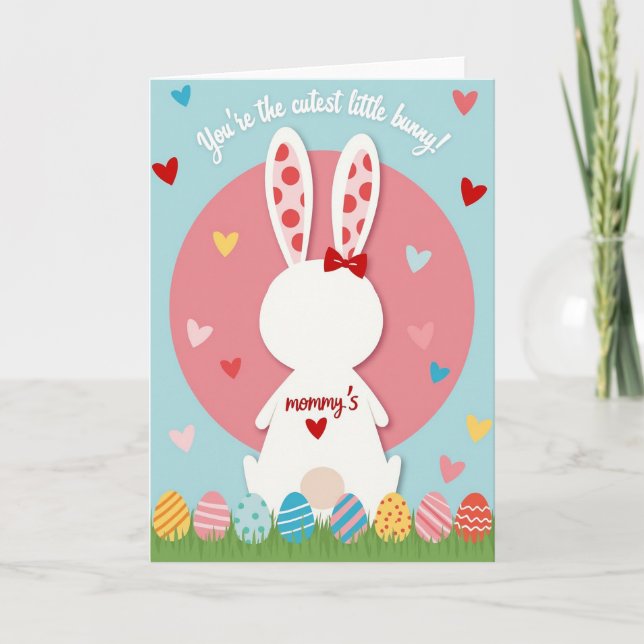 Cutest Bunny Ever Greeting Card Kort (Framsida)