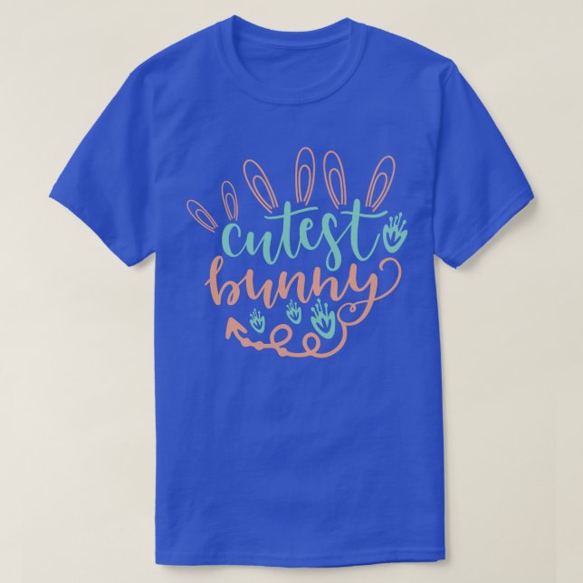 Cutest Bunny Påsk T Shirt (Design framsida)