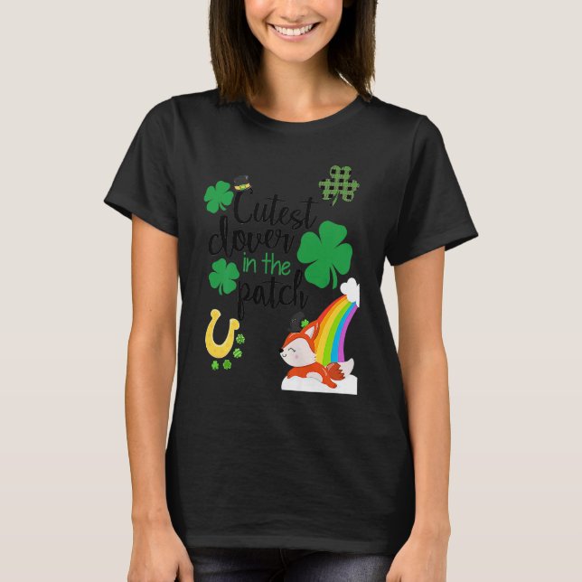 Cutest C In The Patch St Paddy's Day Leprechaun Lu T Shirt (Framsida)