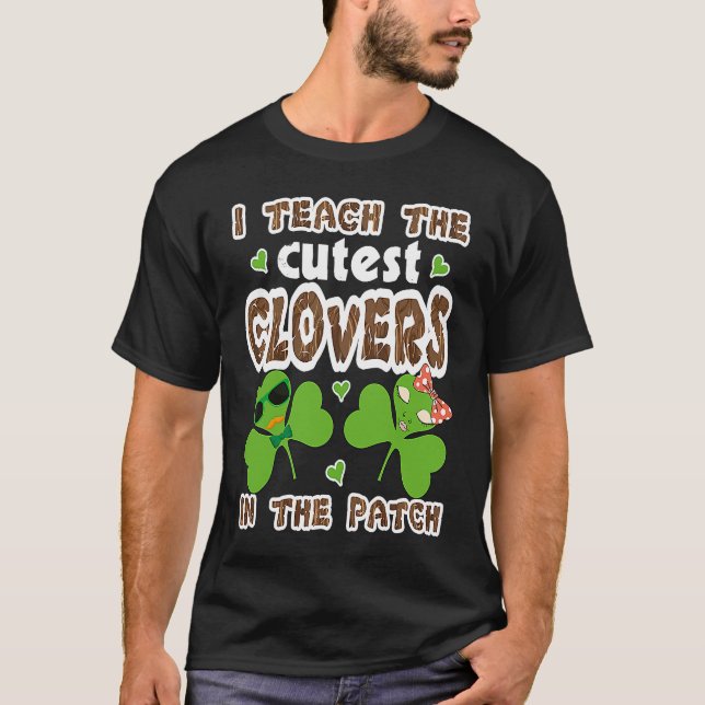 Cutest C in the Patch Teacher Kids St Patricks Day T Shirt (Framsida)