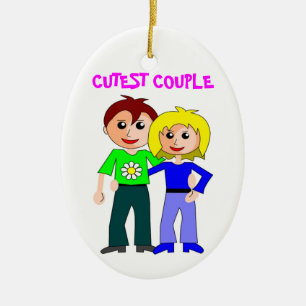 CUTEST COUPLE JULGRANSPRYDNAD KERAMIK