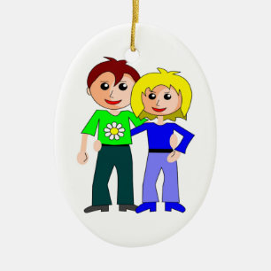 CUTEST COUPLE JULGRANSPRYDNAD KERAMIK