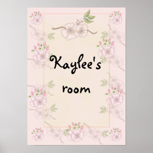 Cutest Girl's Nursery or Bedroom Blommigt Poster
