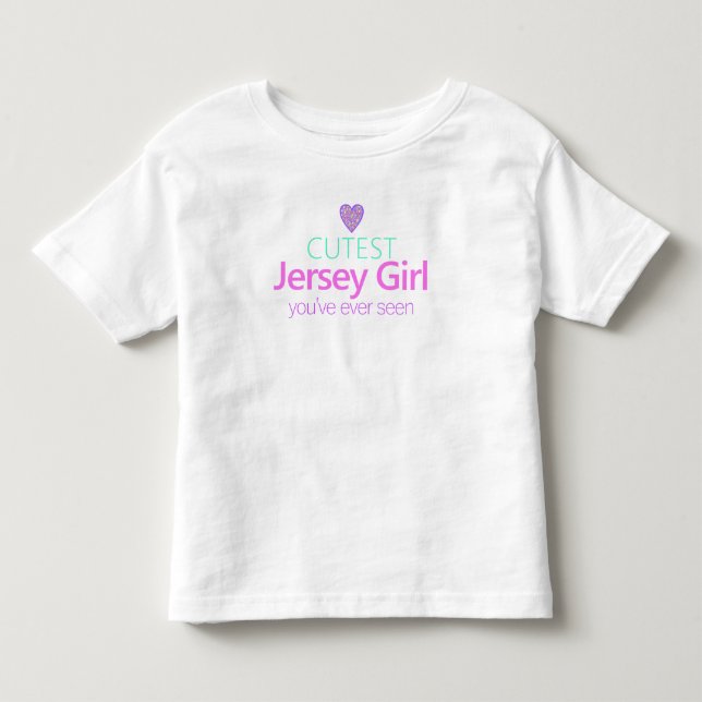 Cutest jersey Girl T Shirt (Framsida)