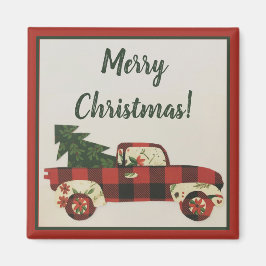 Cutest jul Lastbil Magnet