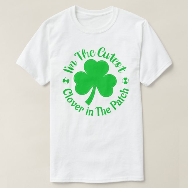 Cutest Klöver St. Patrick's Day Gift T Shirt (Design framsida)