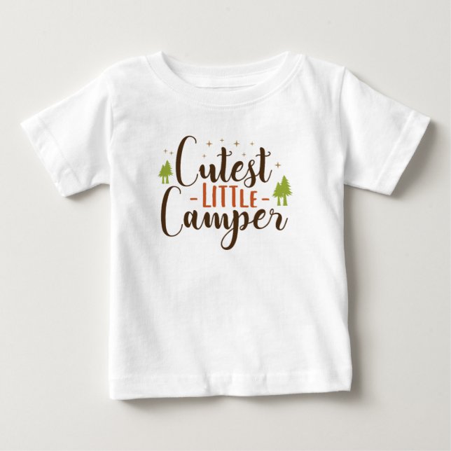 Cutest Little Camper T Shirt (Framsida)