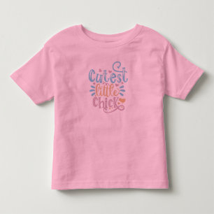 Cutest Little Chick Påsk T Shirt