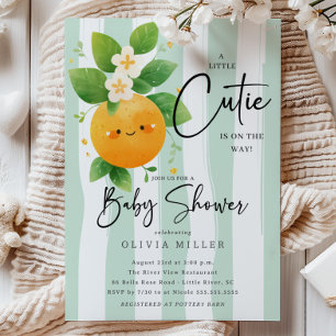 Cutest Little Cutie Baby Shower Inbjudningar