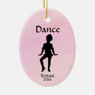 Cutest Little Dancer Namn / Date Julgransprydnad Keramik