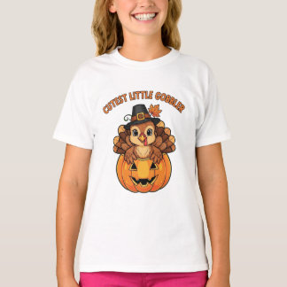 Cutest Little Gobbler Thanksgiving Shirt  Cutest T