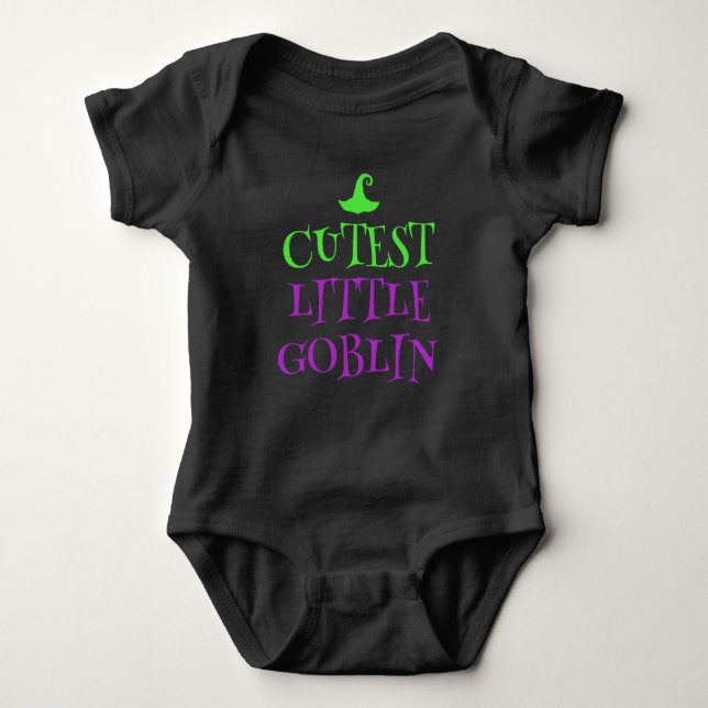 Cutest Little Goblin Baby Outfit T Shirt (Framsida)