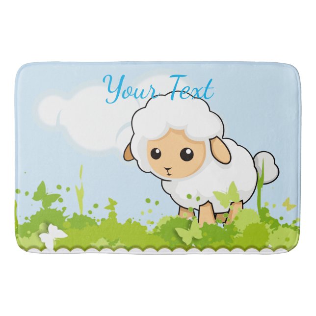 Cutest Little Lamb Badrumsmatta (Framsidan)
