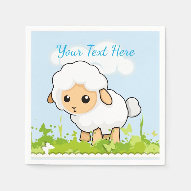 Cutest Little Lamb Pappersservett (Framsidan)