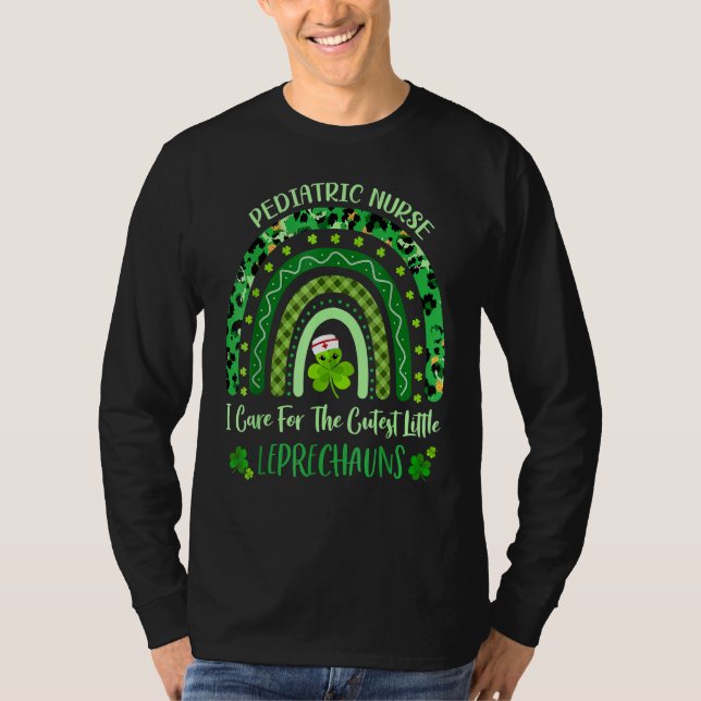 Cutest Little Leprechaun Pediatriska Nurse St Patr T Shirt (Framsida)