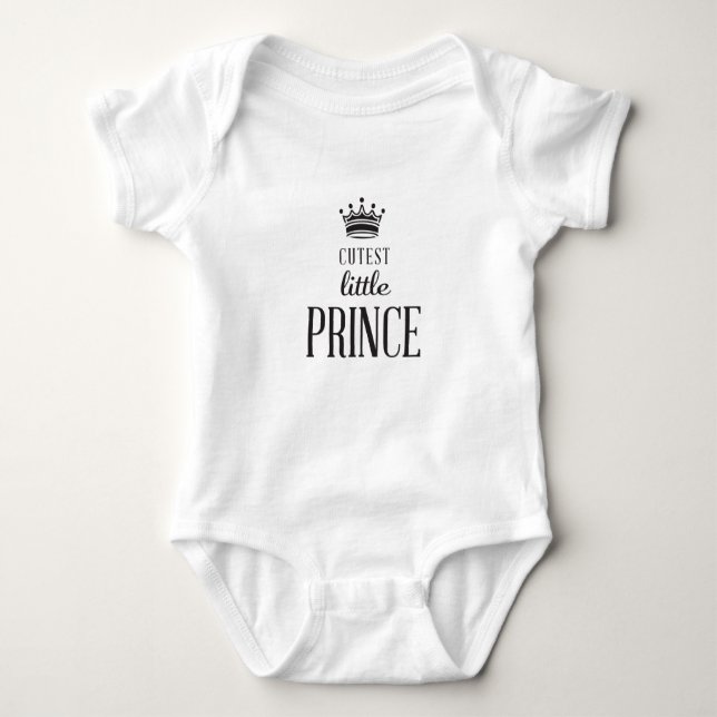Cutest Little Prince T Shirt (Framsida)