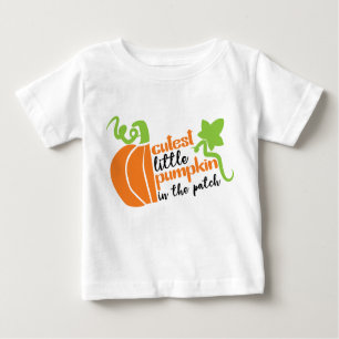 Cutest Little Pumpkin i Patch Hösten T Shirt