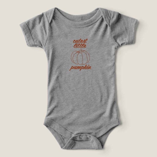 Cutest Little Pumpkin T Shirt (Design Framsida)