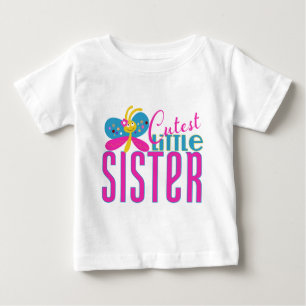 Cutest Little Sister - Butterfly Tee
