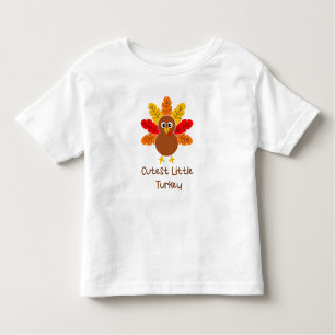 CUTEST LITTLE TURKEY Småbarn Bra Jersey T shirt