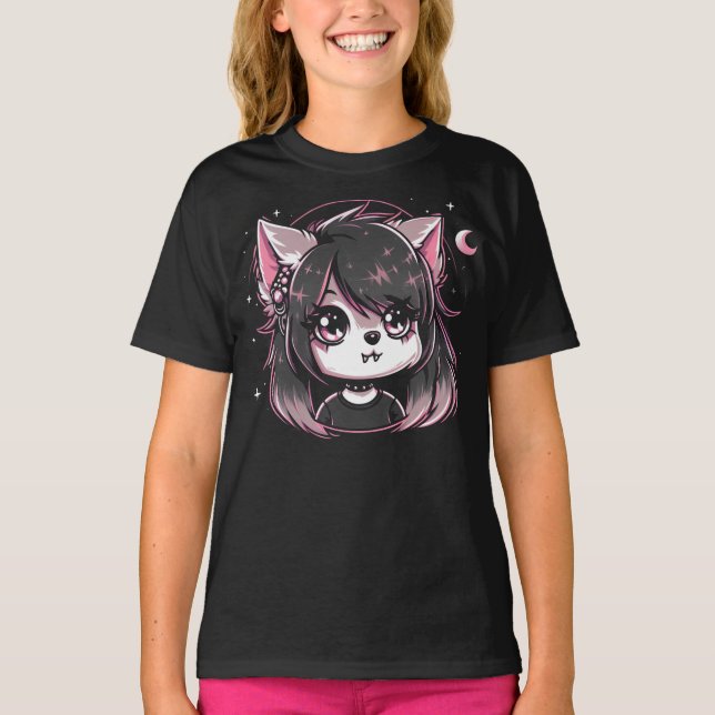 Cutest Little Werevargger Girl T Shirt (Framsida)