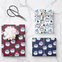 Cutest Little Yeti Helgdag Gift Wrappers-3 Färg
