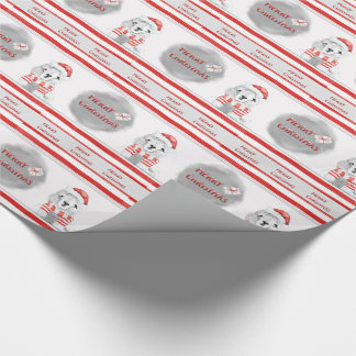 Cutest Llama Wearing Santa Hat jul Presentpapper