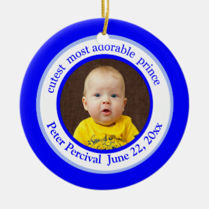 Cutest Prince Charming Photo Ornament