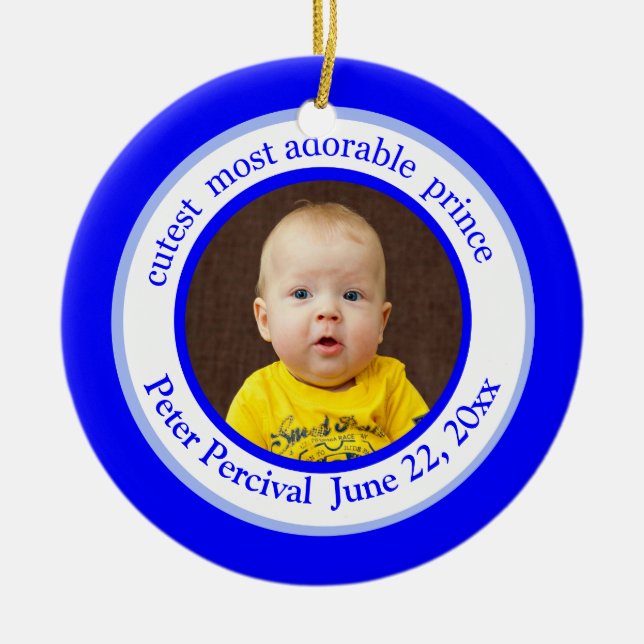 Cutest Prince Charming Photo Ornament (Framsidan)