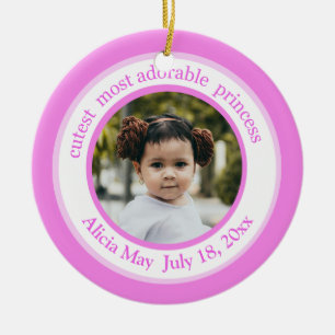 Cutest Princess Rosa Photo Ornament