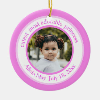 Cutest Princess Rosa Photo Ornament