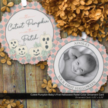 Cutest Pumpkin-Baby First Halloween Pastel Färg