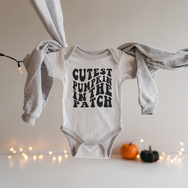 Cutest Pumpkin i Patch Baby Bodykostym T Shirt (cutest pumpkin in the patch bodysuit)