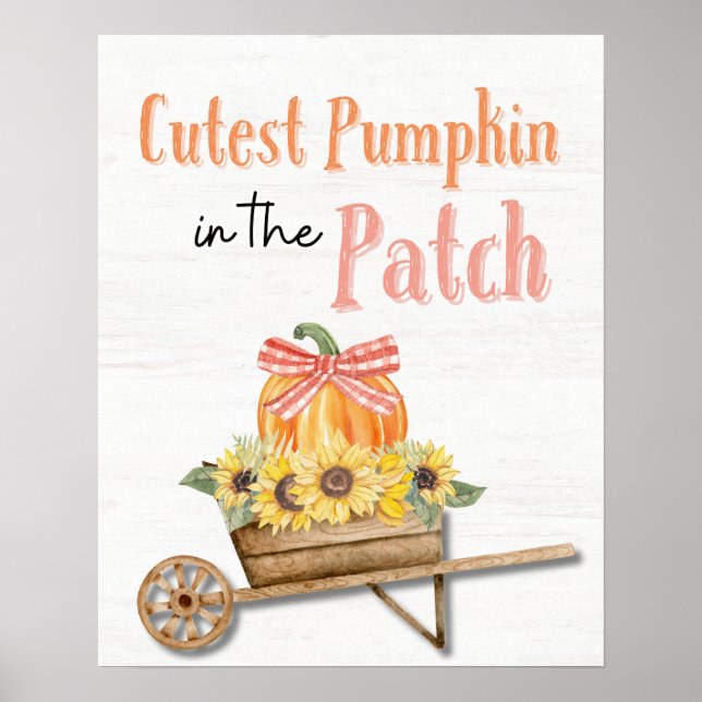 Cutest Pumpkin i Patch Poster (Framsidan)