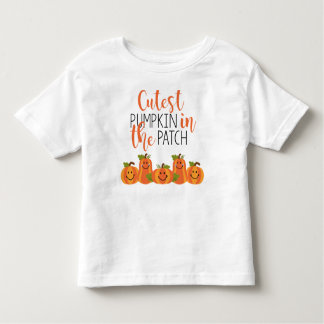 Cutest Pumpkin i Patch Småbarn Ruffle Tee