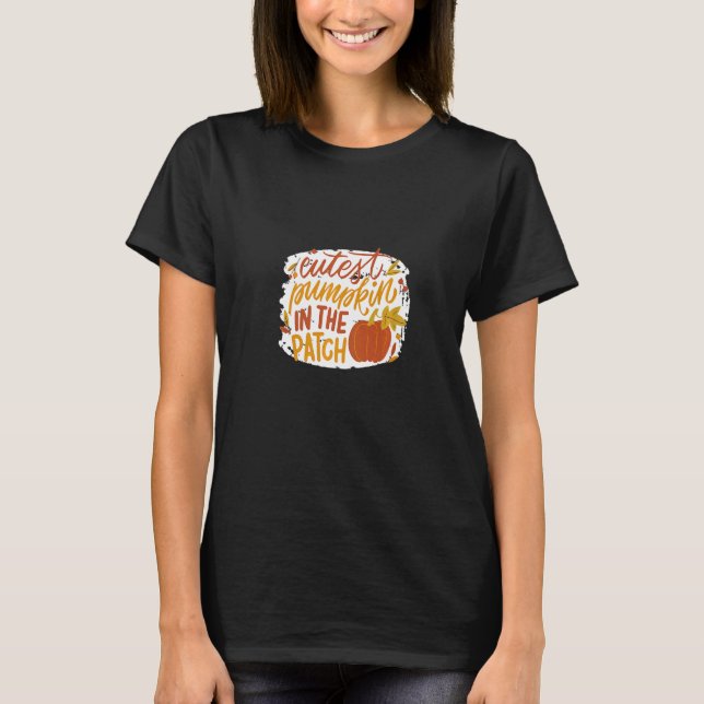 Cutest pumpkin in patch Autumn Premium T Shirt (Framsida)