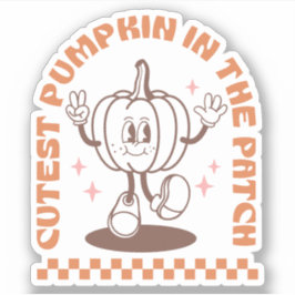 Cutest Pumpkin in Patch | Fall | ANPASSNINGSBAR Klistermärken