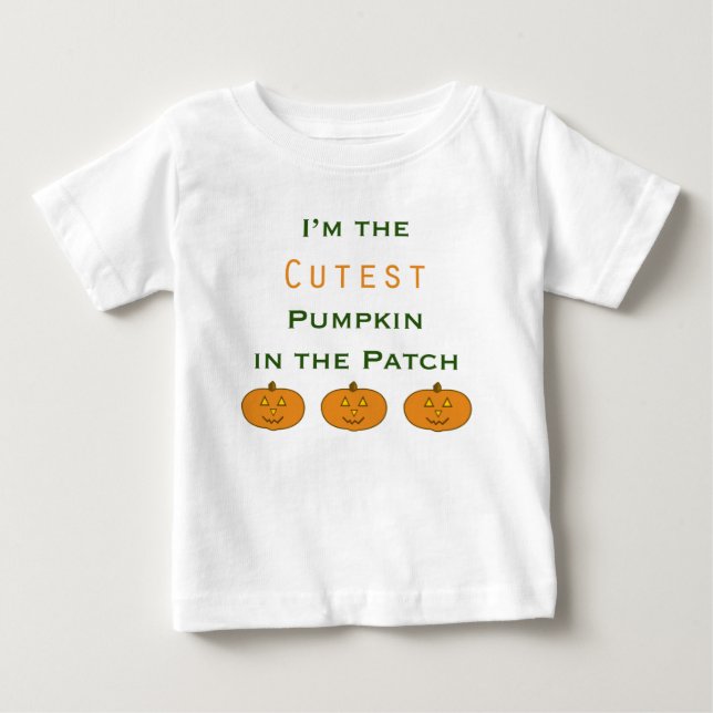 Cutest Pumpkin in Patch Infant T-Shirt (Framsida)