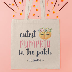 Cutest Pumpkin in Patch Personlig Kids Tygkasse