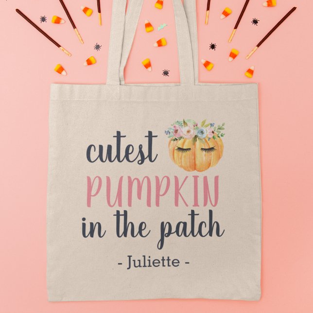 Cutest Pumpkin in Patch | Personlig Kids Tygkasse (Skapare uppladdad)