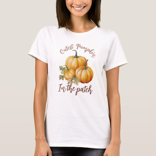 Cutest Pumpkin in Patch T Shirt (Framsida)