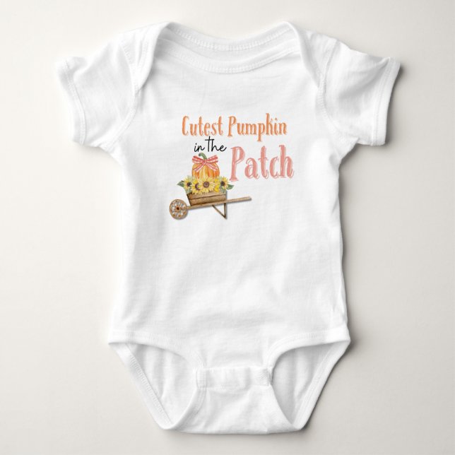 Cutest Pumpkin in the Patch, tjejs T-Shirt (Framsida)