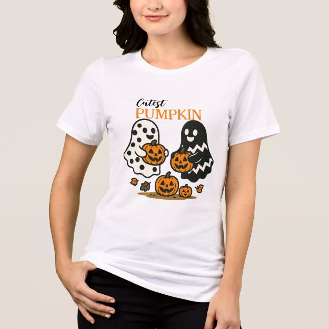 Cutest Pumpkin Spöken T Shirt (Framsida)