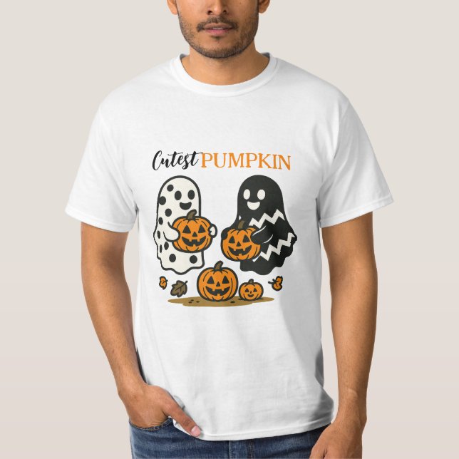 Cutest Pumpkin Spöken T Shirt (Framsida)