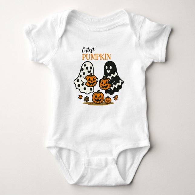 Cutest Pumpkin Spöken T Shirt (Framsida)