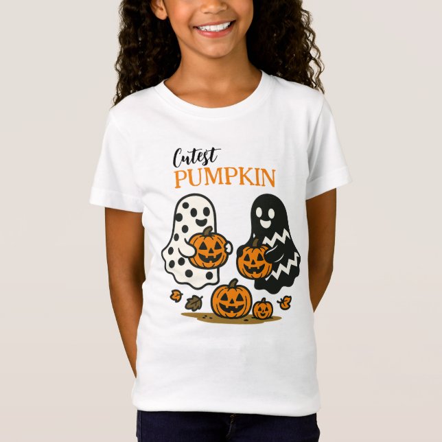 Cutest Pumpkin Spöken T Shirt (Framsida)
