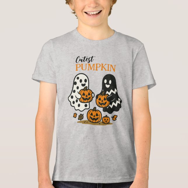 Cutest Pumpkin Spöken T Shirt (Framsida)