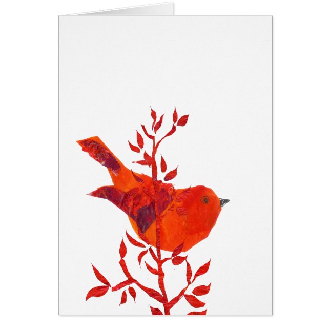 Cutest Red Bird på planeten Hälsningskort (Framsidan)